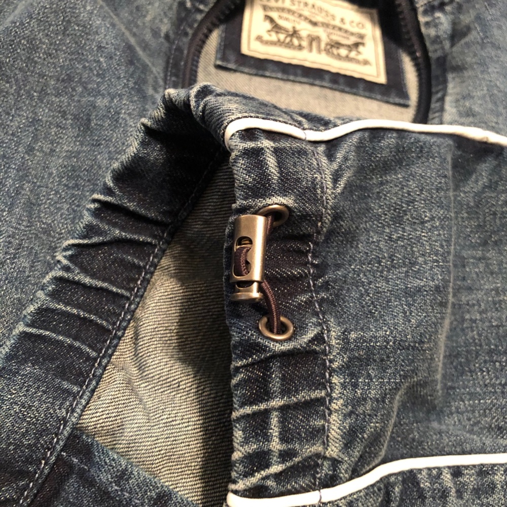 NWT Levi's Side Stripe Denim Jacket SZ L - Picture 7 of 7